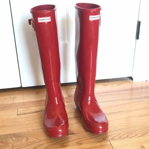 Women’s Tall Hunter Boots - Red